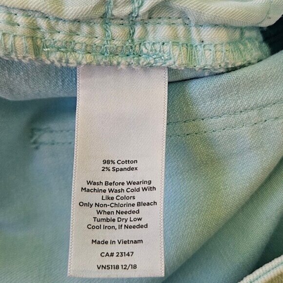 Talbots Flawless Pedal Pusher Capris Size 6 Light Blue - Picture 5 of 7